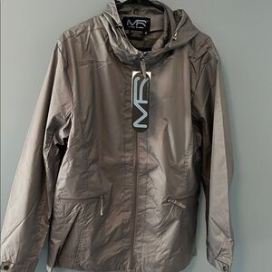 Men's Gray Hooded Jacket